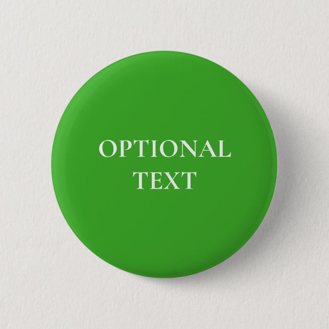 Spooky Colours - Bright Green Custom Text Button (Front)