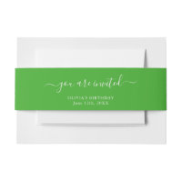 Spooky Colours - Bright Green Invitation Belly Ban