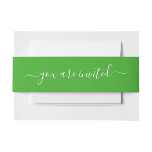 Spooky Colours - Bright Green Invitation Belly Ban Band