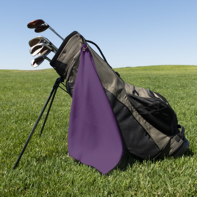 Spooky Colours - Deep Purple Golf Towel (Green)