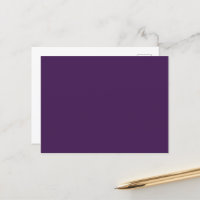 Spooky Colours - Deep Purple Postcard