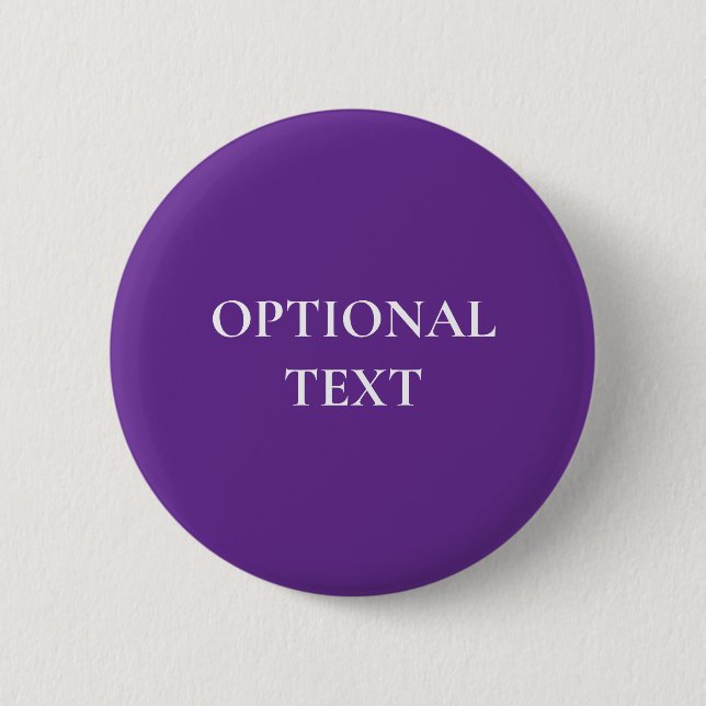 Spooky Colours - Purple Custom Text Button (Front)