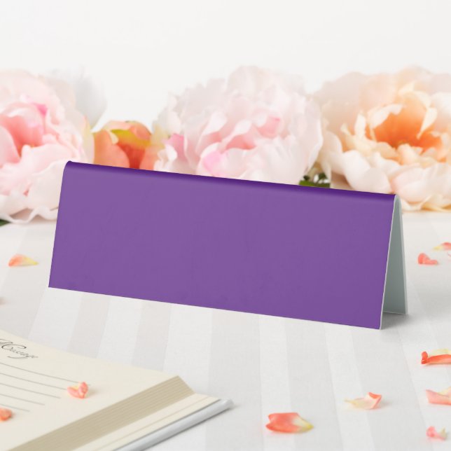 Spooky Colours - Purple Table Tent Sign (In SItu (Wedding))