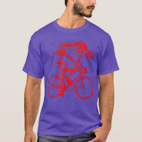 Spooky Cool Flaming Ghost Biker men Women Hallowee