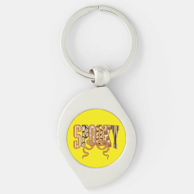 Spooky Coquette Halloween Aesthetic-66166 Key Ring (Front)