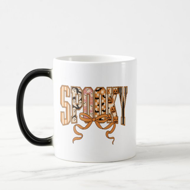 Spooky Coquette Halloween Aesthetic-66166 Magic Mug (Left)