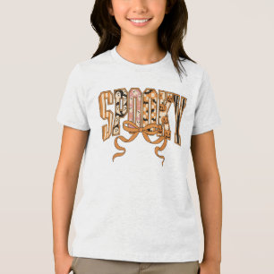 Spooky Coquette Halloween Aesthetic-66166 Tri-Blend Shirt