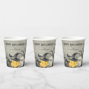 Spooky Costumes and Cocktails Halloween Paper Cups