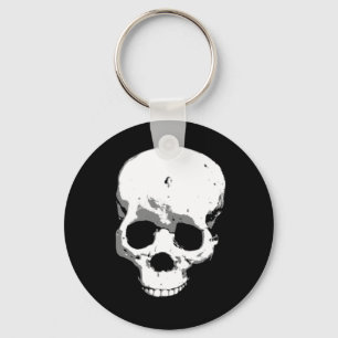Spooky Creepy Skull Halloween Keychain