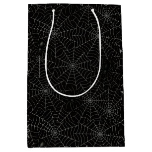 Spooky Creepy Spider Web Halloween Medium Gift Bag
