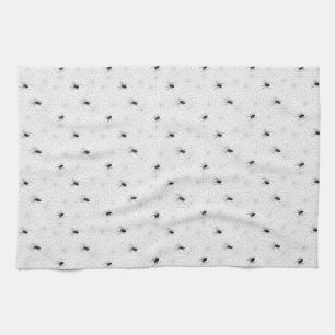 Spooky Creepy Spider Web Halloween Tea Towel