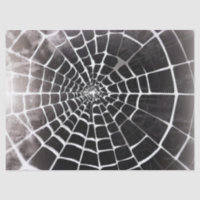 Spooky Creepy Spiderweb Pattern Birthday Gift Wrap