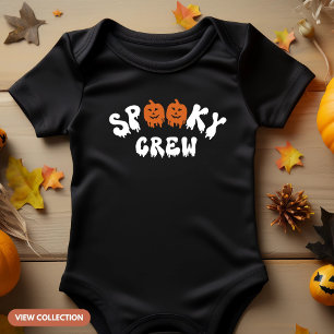 Spooky Crew Halloween Matching Family Baby Bodysuit