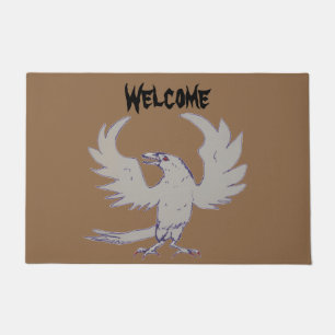 Spooky Crow Raven Spiegeland Welcome Doormat