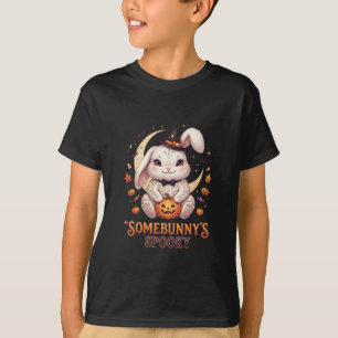 Spooky cut Rabbit Halloween Illustration T-Shirt
