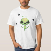 Spooky-Cute Alien Halloween T-Shirt