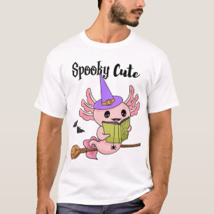 Spooky Cute Axolotl Halloween T-Shirt