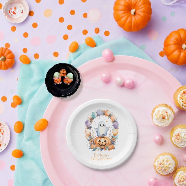 Spooky Cute Baby Shower  Paper Plate (Creator Uploaded)