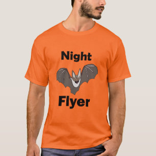 Spooky Cute Bat Night Flyer T-Shirt