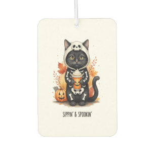 Spooky Cute Cat Halloween Car Air Freshener