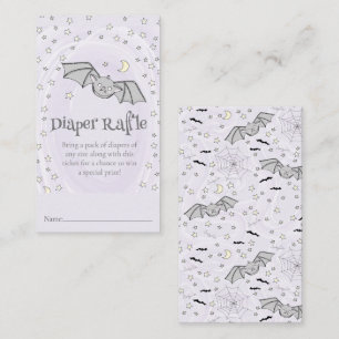 Spooky Cute Diaper Raffle Fall Baby Shower Enclosure Card