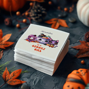 Spooky Cute First Birthday Napkin