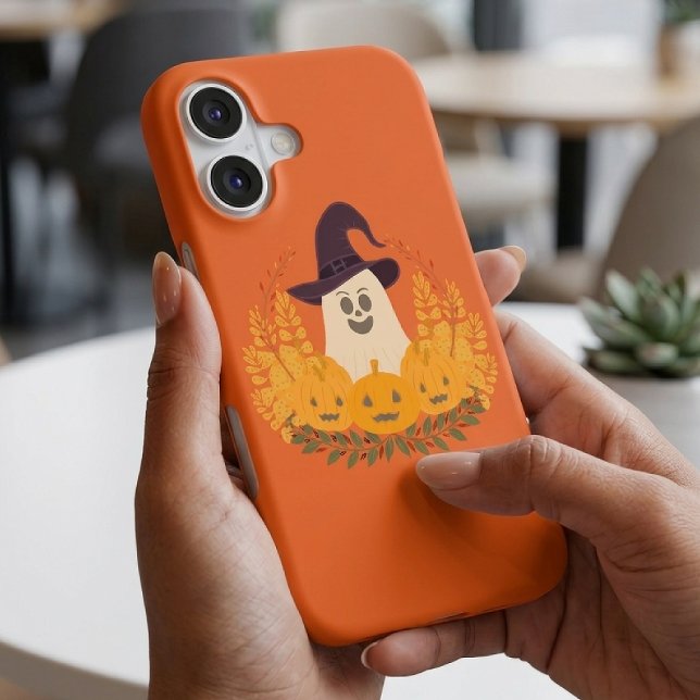 Spooky Cute Ghost And Pumpkins Autumn Wreath (Creator Uploaded)