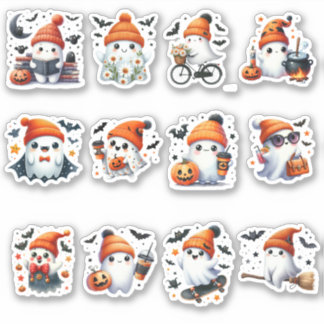 Spooky Cute Ghost Sticker Collection