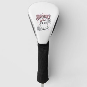 Spooky Cute Ghost Vintage Halloween Shirt Design_1 Golf Head Cover
