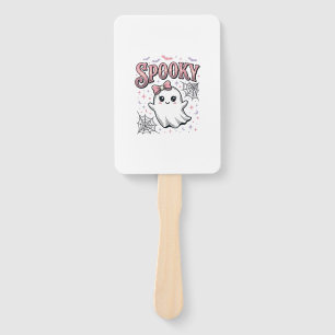 Spooky Cute Ghost Vintage Halloween Shirt Design_1 Hand Fan
