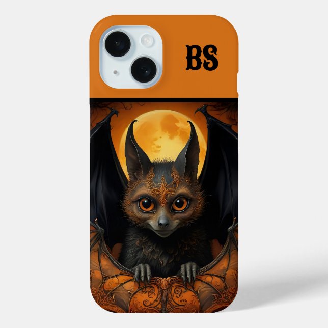Spooky cute Halloween bat in Disguise Case-Mate iPhone Case (Back)