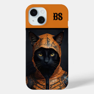 Spooky cute Halloween cat in Disguise iPhone 15 Case