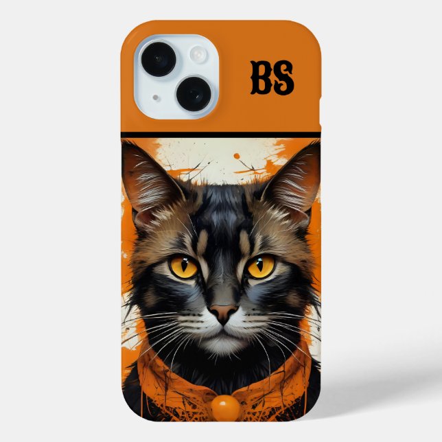 Spooky cute Halloween cat in Disguise Case-Mate iPhone Case (Back)