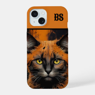 Spooky cute Halloween cat in Disguise iPhone 15 Case