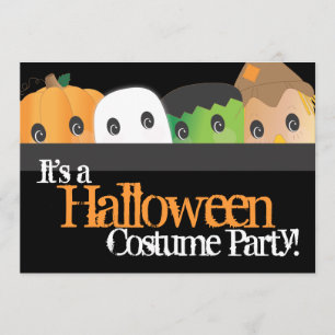 Spooky Cute Halloween Costume Party Invitation