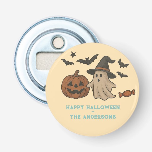 Spooky Cute Halloween – Ghosts, Bats & Candy Bottle Opener (Front)