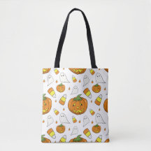 Spooky Cute Halloween Kids Travel Tote Bag