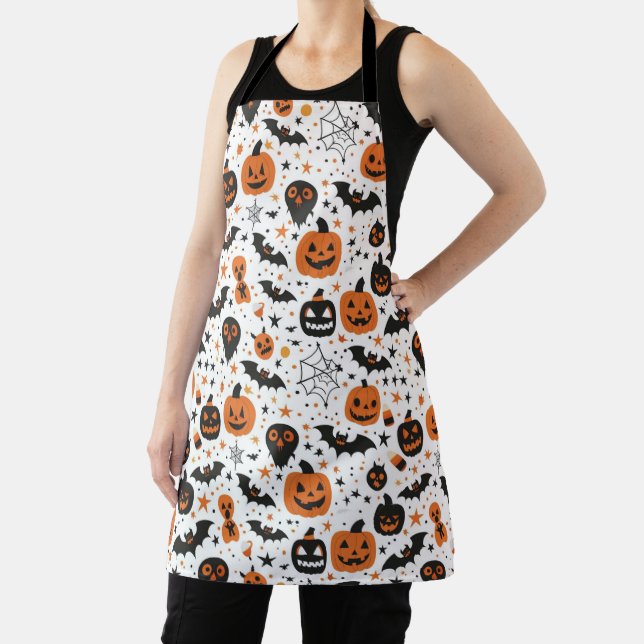 Spooky Cute Halloween Kitchen  Apron (Insitu)
