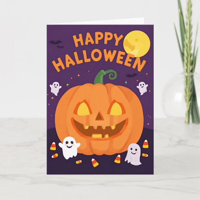 Spooky Cute Halloween Party Greeting Card – 5x7 (Front)