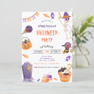 Spooky Cute Halloween Party Invitation