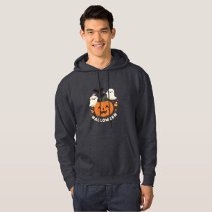 Spooky Cute Halloween Party – Kawaii Pumpkin Ghost Hoodie