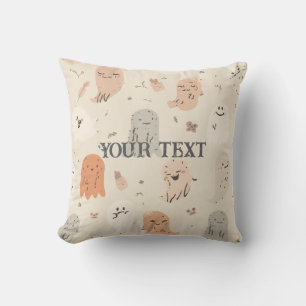 Spooky Cute Halloween Throw Pillow. Cushion
