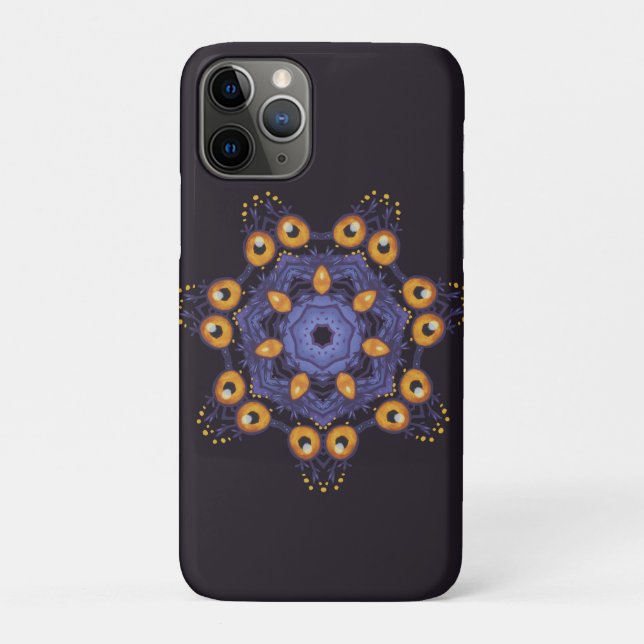 Spooky Cute Mandala Monster Art Halloween Creature Case-Mate iPhone Case (Back)