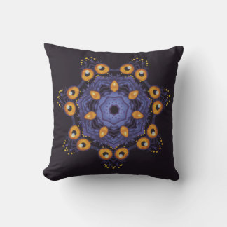 Spooky Cute Mandala Monster Art Halloween Creature Cushion