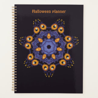 Spooky Cute Mandala Monster Art Halloween Creature Planner