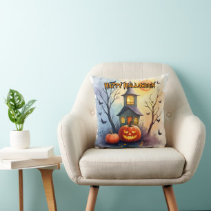 Spooky Cute Modern Halloween Collection Cushion