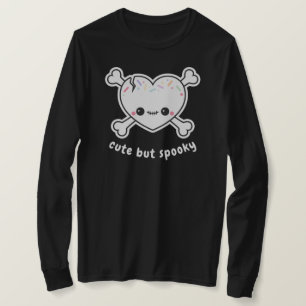Spooky Cute Pastel Grunge Heart Skull T-Shirt