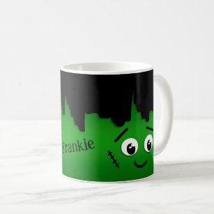 Spooky Cute Personalised Halloween Frankenstein Coffee Mug