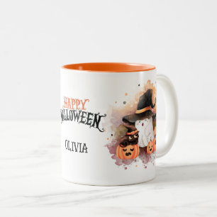 Spooky-cute personalised mug for Halloween coffee