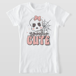 Spooky Cute Pink Halloween Name Birthday T-Shirt